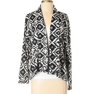 CUT + SEW by GOLDEN TOTE Open Front Ikat Cardigan